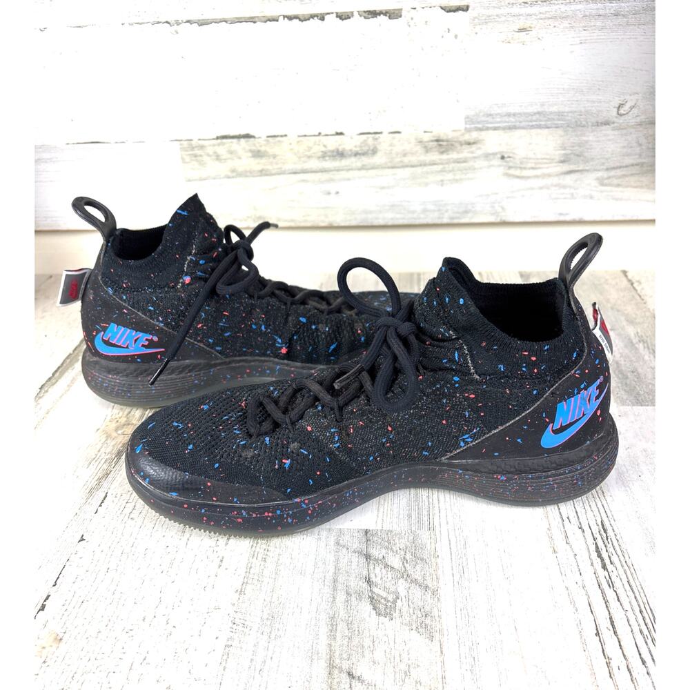 Nike Mens 9.5 Zoom KD11 Black Bright Crimson Blue JUST DO IT Lace Up Sneaker - Picture 11 of 11